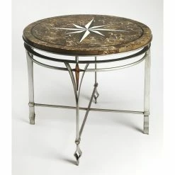 Buy 🔔 Round Butler Specialty Regina Fossil Foyer Table 🎉