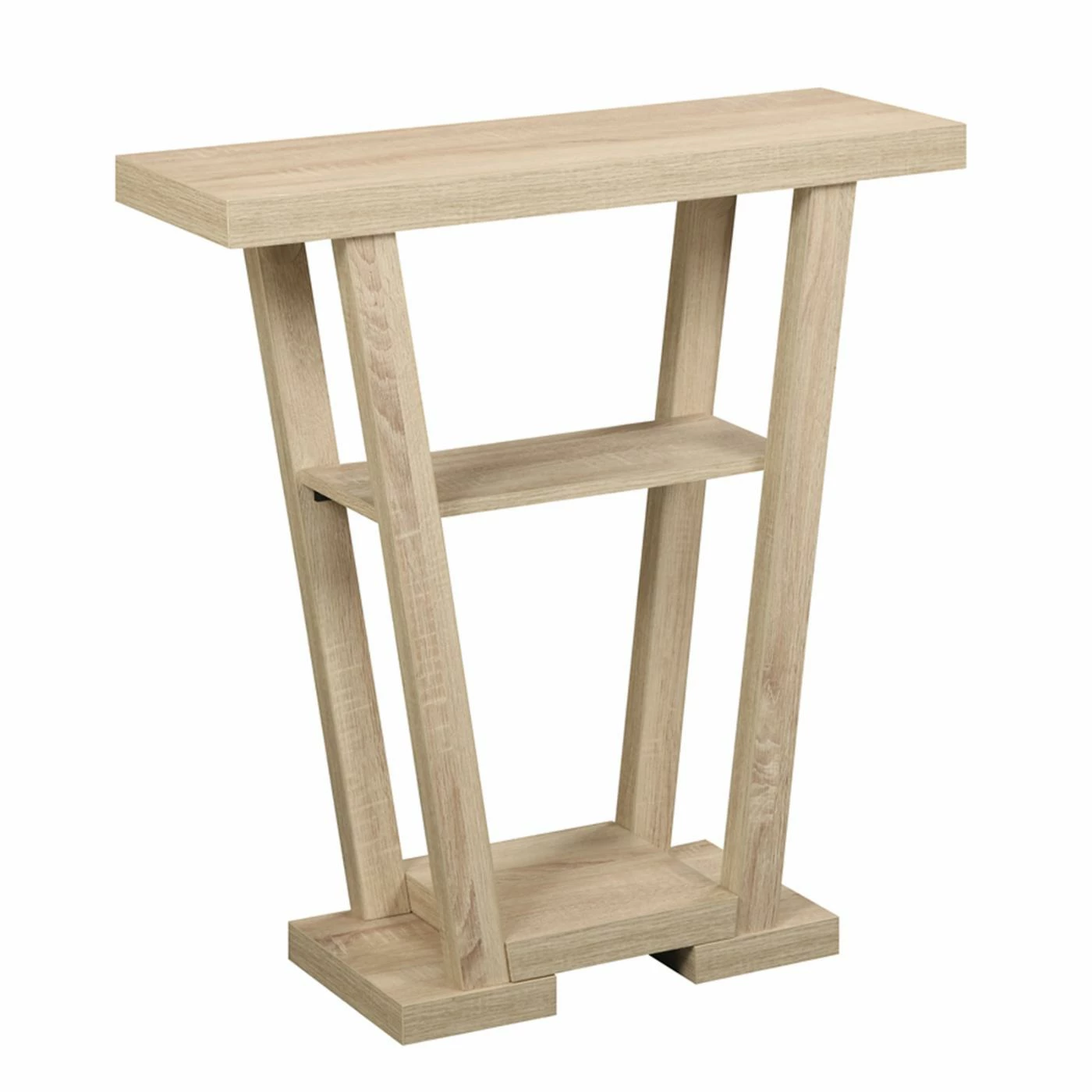 Best deal ๐ Wood Convenience Concepts Newport V-Shaped Console Table ๐