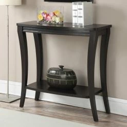 Hot Sale 🔥 Wood Convenience Concepts Newport Rectangle Console Table 🎁