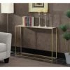 Best Sale ✨ Metal Convenience Concepts Gold Coast Faux Marble Console Table 🎁