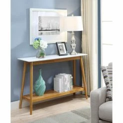 Best Pirce 👍 Wood Convenience Concepts Oslo Console Table 👏