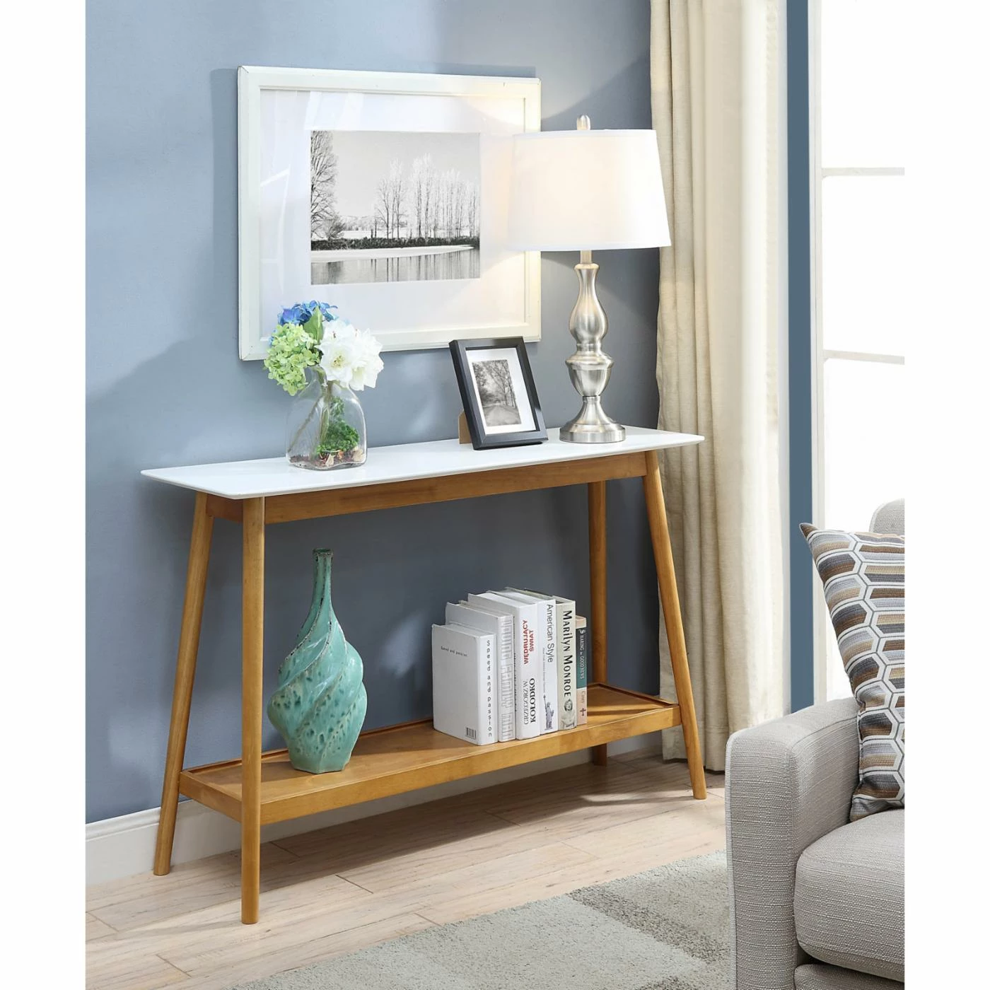 Best Pirce 👍 Wood Convenience Concepts Oslo Console Table 👏