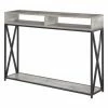 Budget 🌟 Metal Convenience Concepts Tucson Deluxe 2 Tier Console Table 😍