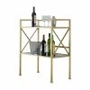 Best Sale 💯 Metal Convenience Concepts Gold Coast Bar Console Table 💯