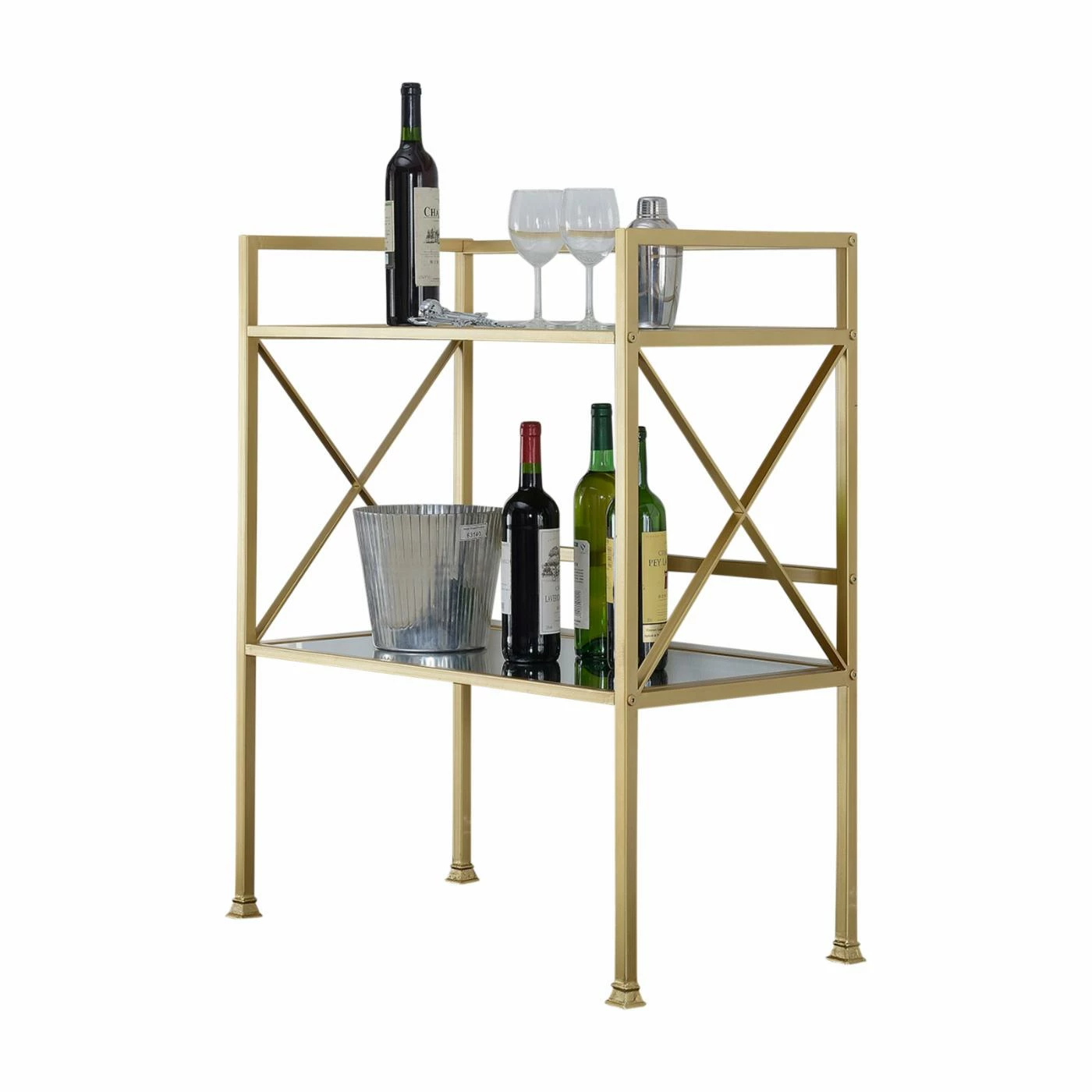 Best Sale ๐ฏ Metal Convenience Concepts Gold Coast Bar Console Table ๐ฏ
