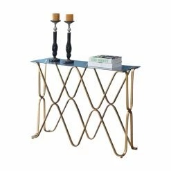 Promo 👍 Metal Convenience Concepts Neptune Console Table 🥰