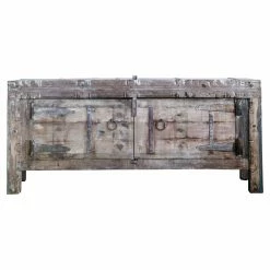 Discount ✔️ 3R Studios Wood And Metal Console With Shelves 🤩