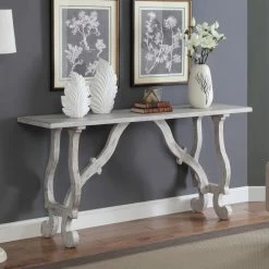 Promo ⭐ Wood Coast To Coast Orchard Rubbed Console Table 💯