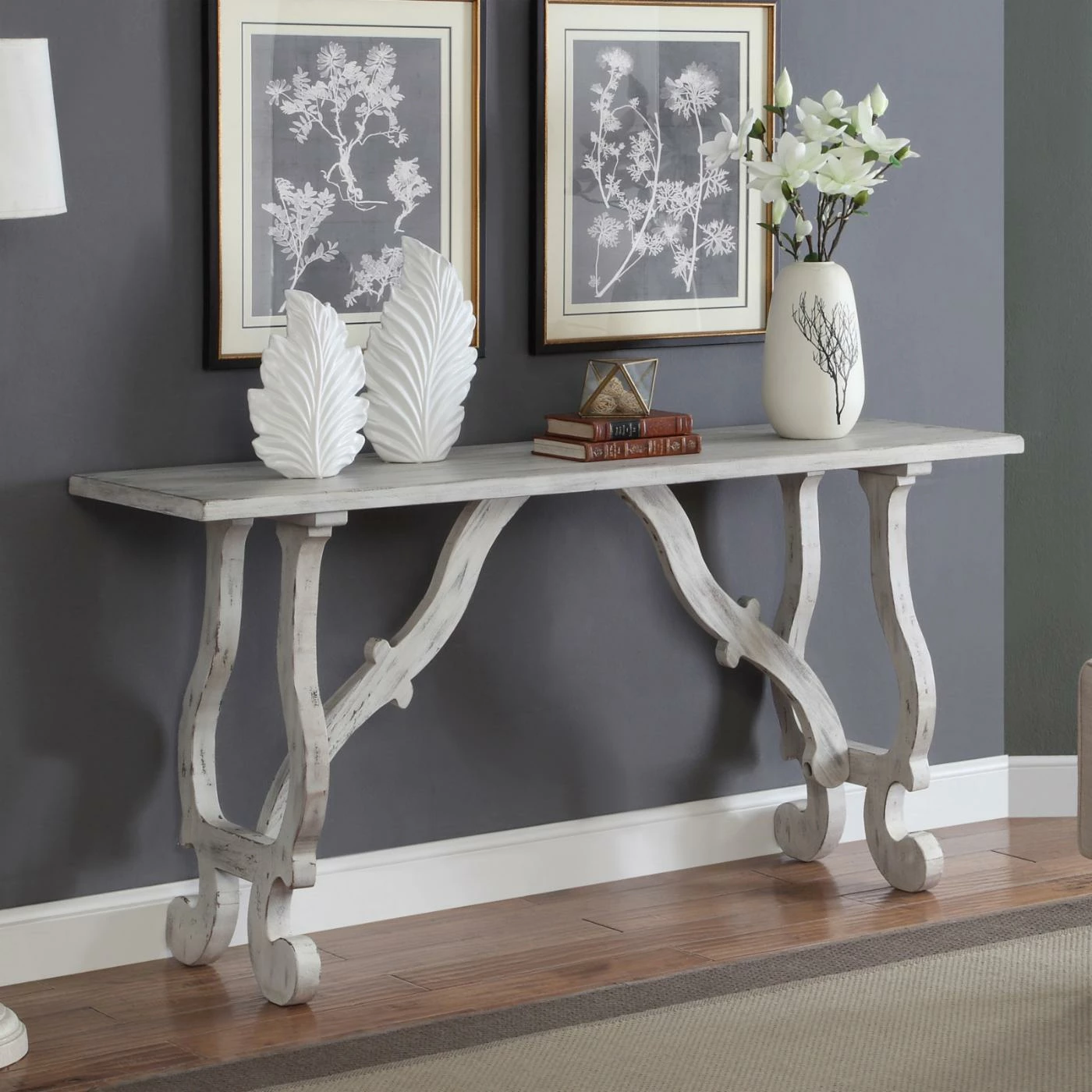 Promo ⭐ Wood Coast To Coast Orchard Rubbed Console Table 💯