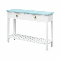 Best Sale ❤️ Wood Coast To Coast Imports Boardwalk Collection2 Drawer Console Table 🧨