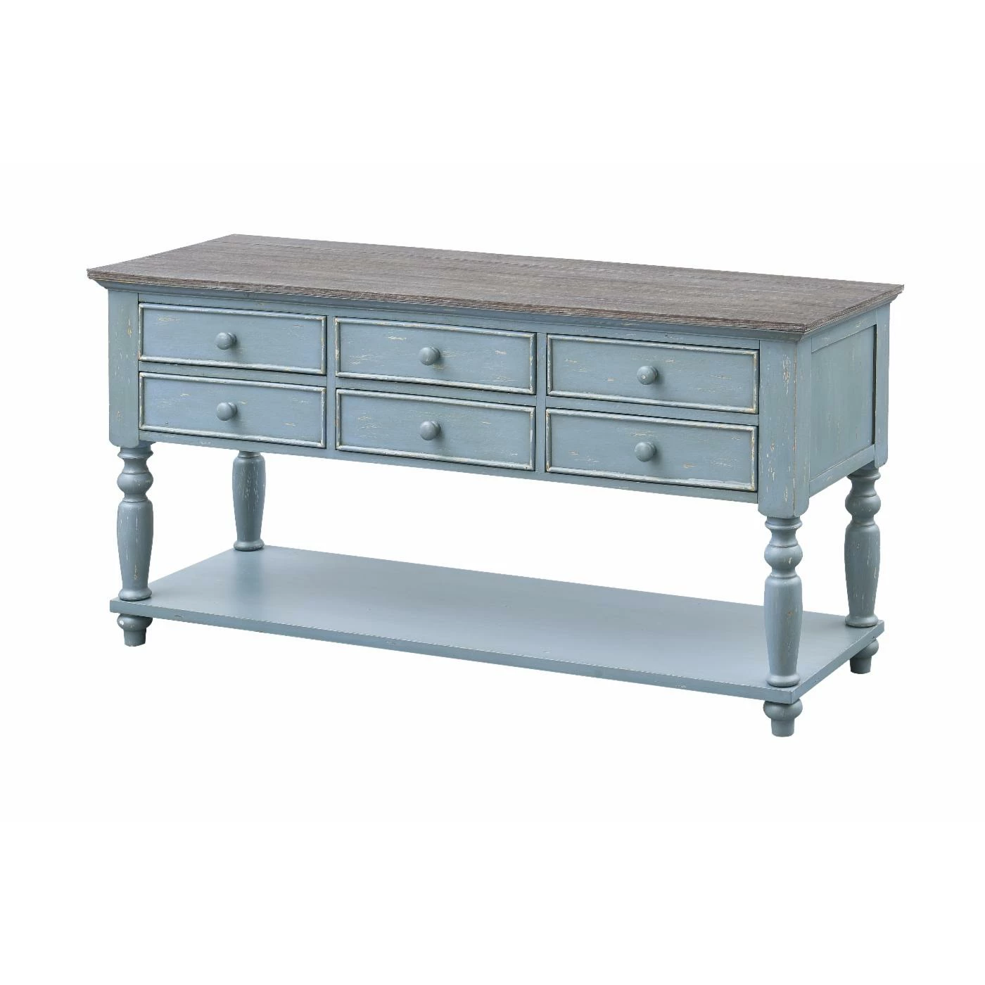 Hot Sale 🌟 Wood Coast To Coast Imports Bar Harbor 6 Drawer Console Table 🎉