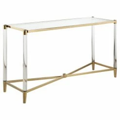 Wholesale 🌟 Acrylic Chintaly Denali Rectangular Sofa Table ⭐