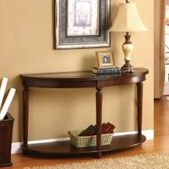 Best deal ⌛ Wood Furniture Of America Maerion Glass Top Sofa Table 🔥