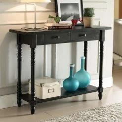 Hot Sale 🔔 Wood 4D Concepts Simplicity 2 Drawer Entry Table 🌟