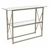 Buy 😍 Metal Flash Furniture Mar Vista Glass Console Table With Matte Gold Frame 🌟