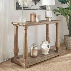 Cheapest ✨ Wood HumbleNest Homestead Antique Farmhouse Sofa Table 🌟