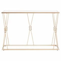 New 🔥 Metal Weston Home Paige Reef Knot Sofa Table ❤️