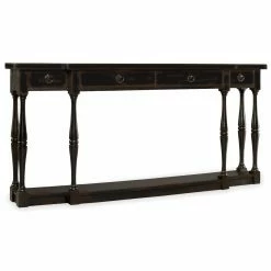 Brand new 🧨 Wood Hooker Furniture Ebony 4 Drawer Thin Console ❤️