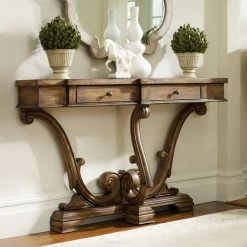 Top 10 🥰 Wood Hooker Furniture Sanctuary 2 Drawer Console Table 🔥