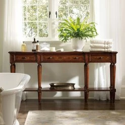 Discount 🎁 Wood Hooker Furniture Grandover 3 Drawer Console Table 🎉