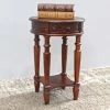 Best deal 💯 International Caravan Windsor Hand Carved Walnut Stain Wood Hall Table 🔔