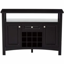 Brand new 🌟 Wood K And B Furniture Transistional Consoles Table With Wine Rack 😍