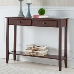 Budget ⭐ K&B Furniture Wood K & B Furniture C1200 Console Table ⌛