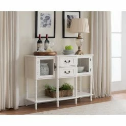 Budget ⌛ K&B Furniture K&B Furniture C1294 43 In. Rectangle Wood Console Table 🎉