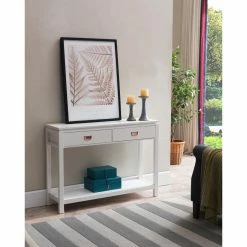 Budget 🎁 K&B Furniture K&B Furniture 42 In. Rectangle Wood Console Table ✔️