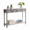 Best deal 🧨 K&B Furniture Wood K&B Furniture Rustic 2 Drawer Console Table 👍