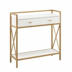 Buy 👍 Rectangle Leick Home Claudette Console Table 🎁