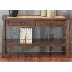 Wholesale 🥰 Liberty Furniture Industries Wood Liberty Furniture Mesa Valley Sofa Table 💯