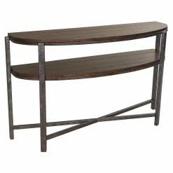 Hot Sale 💯 Metal Liberty Furniture Industries Breckinridge Demilune Sofa Table ✨