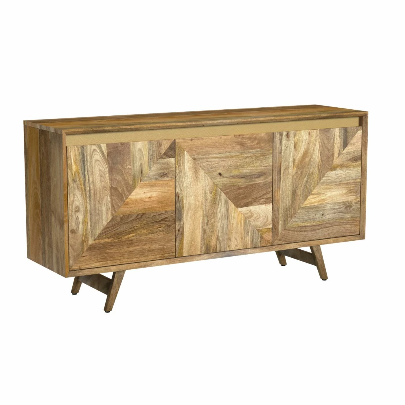 Best Pirce ๐ฅฐ Metal Powell Kyla 3-Drawer Console - Natural With Gold Accents ๐