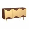Best reviews of 🔥 Metal Powell Kiera Console - Brown With Gold Accents 🥰