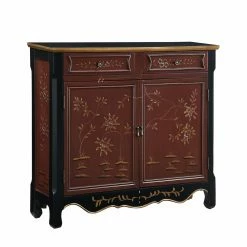 Best Pirce 🧨 Wood Powell Cillian Console - Red Oriental 😀