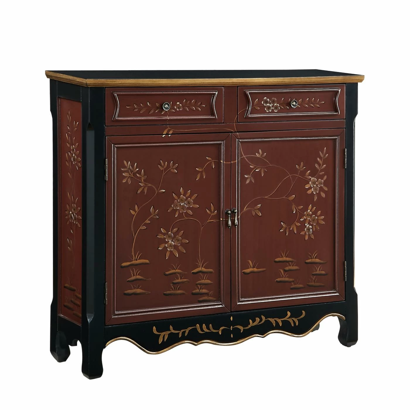Best Pirce ๐งจ Wood Powell Cillian Console - Red Oriental ๐