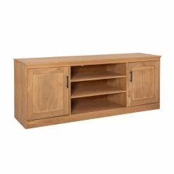 Outlet ✔️ Wood Linon Vincent 2-Door Console Table - Matte Maple ❤️