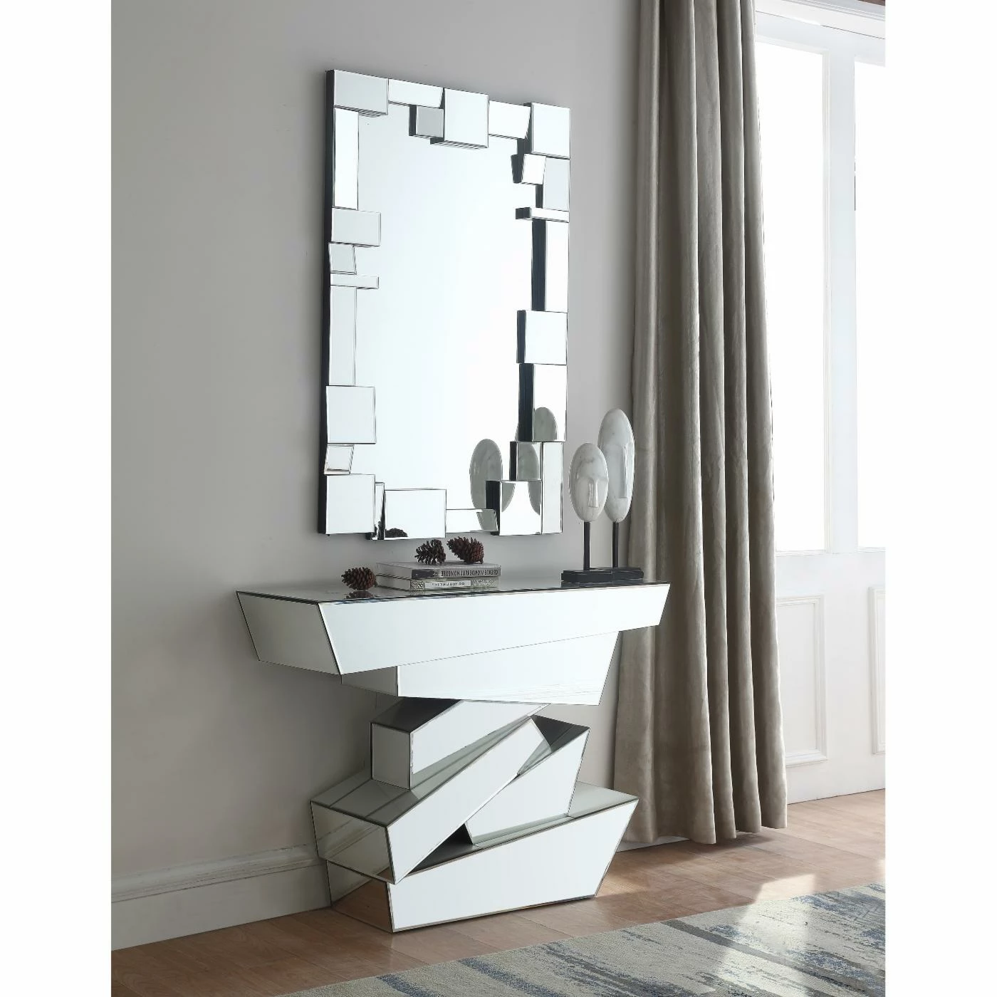 New π Glass Meridian Furniture Inc Jade Console Table π§¨