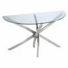 Budget 😉 Metal Magnussen Zila Demilune Sofa Table 👏