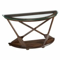 Cheapest 🥰 Wood Magnussen Beaufort Demilune Sofa Table 🧨