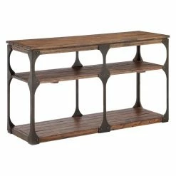 Hot Sale 💯 Magnussen Montgomery Reclaimed Wood Rectangular Entryway Table ⭐