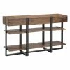 Brand new 🤩 Metal Magnussen Prescott Reclaimed Wood Rectangular Console Table 🛒