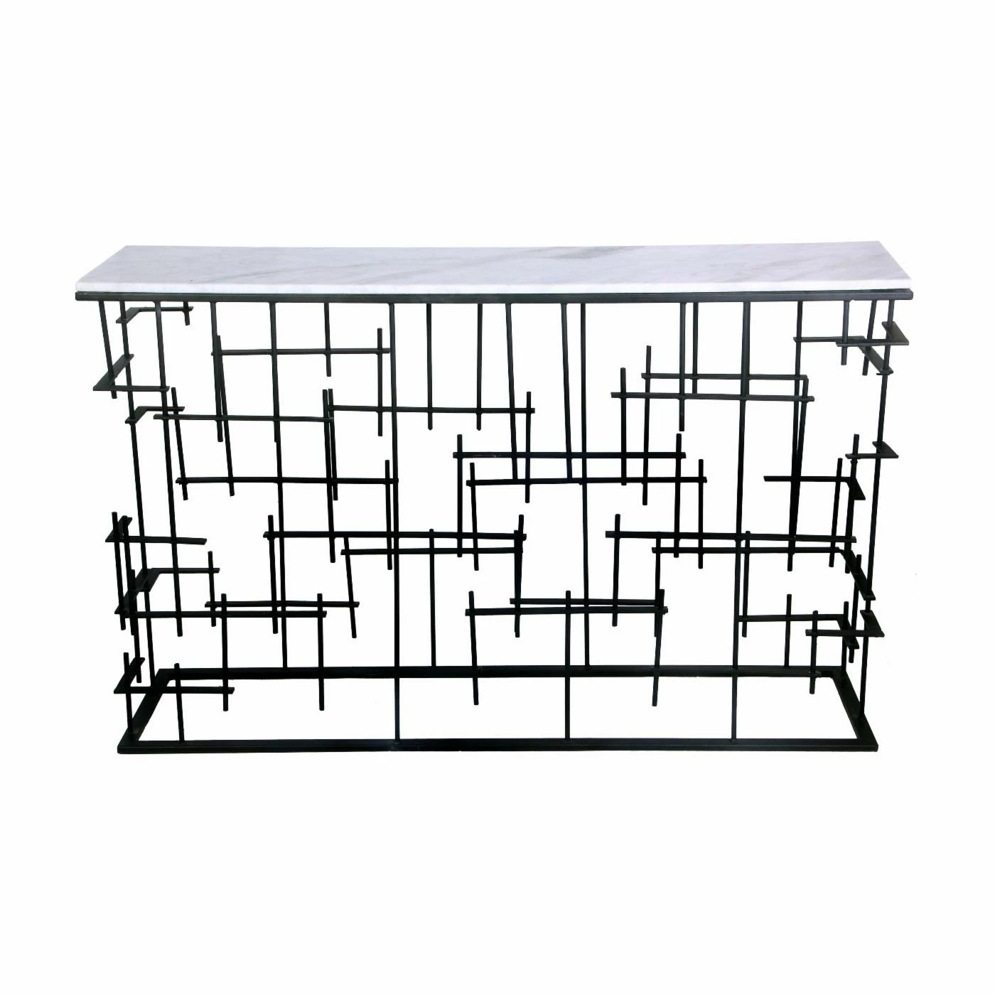 Budget ⌛ Moes Home Collection Metal Moe's Home Collection Matrix Console Table 🔔