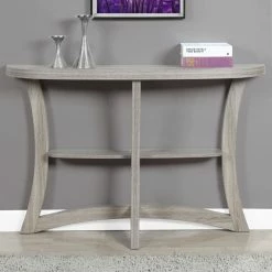 Hot Sale 🎉 Wood Monarch Specialties Half Moon Console Table 🔥