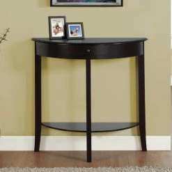 Top 10 😉 Wood Monarch Specialties 1 Drawer Crescent Console Table ⭐