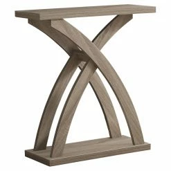 Discount ❤️ Wood Monarch Specialties Rectangular Curved Leg Console Table 🤩