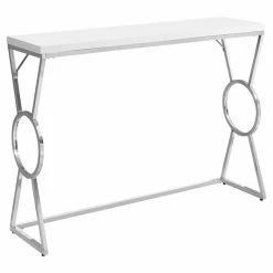 Outlet 😉 Metal Monarch Specialties Rectangular Circle Leg Console Table ✔️