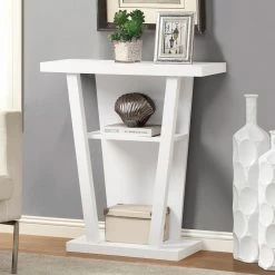 Top 10 🌟 Monarch Specialties Wood Monarch I 2560 32 In. Hall Console Accent Table - White 🔥
