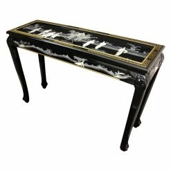 Flash Sale ⭐ Wood Oriental Furniture Claw Foot 👩 Mother Of Pearl Console Table 🧨